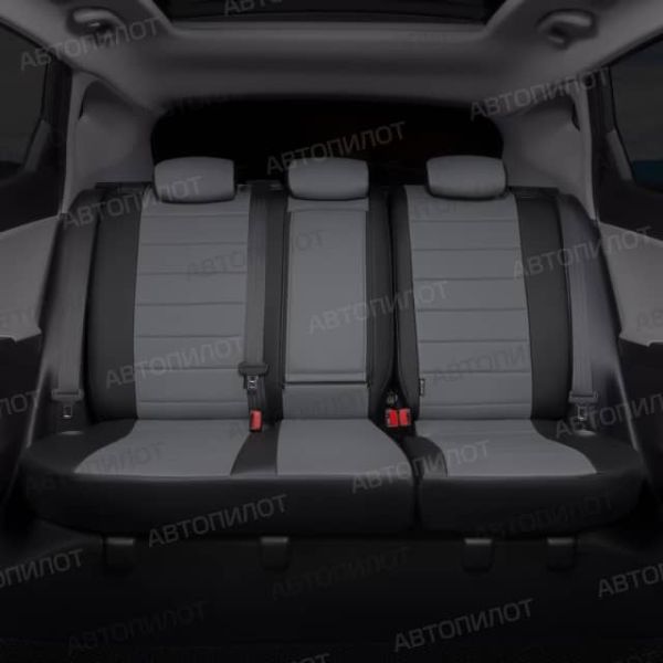 Чехлы Автопилот Экокожа на Toyota Highlander 2 2007-2013 г.в. Чехлы Автопилот Экокожа на Toyota Highlander 2 2007-2013 г.в.