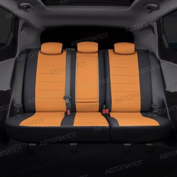 Чехлы Автопилот Экокожа на Toyota Highlander 2 2007-2013 г.в. Чехлы Автопилот Экокожа на Toyota Highlander 2 2007-2013 г.в.