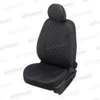 Чехлы Автопилот Экокожа Ромб на Renault Dokker 40/60 (2012+)