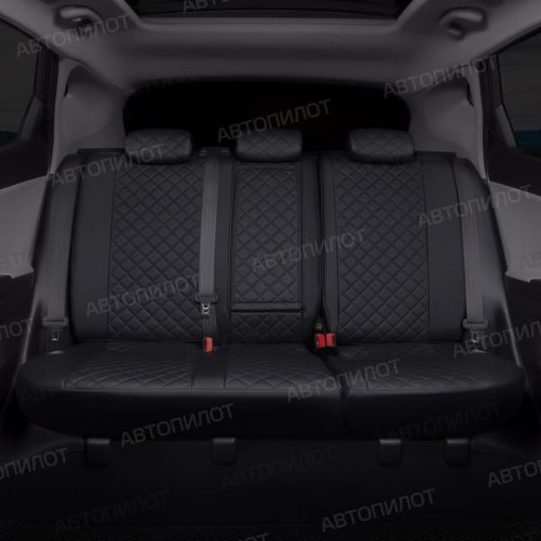 Чехлы Автопилот Экокожа Ромб на Renault Dokker 40/60 (2012+)