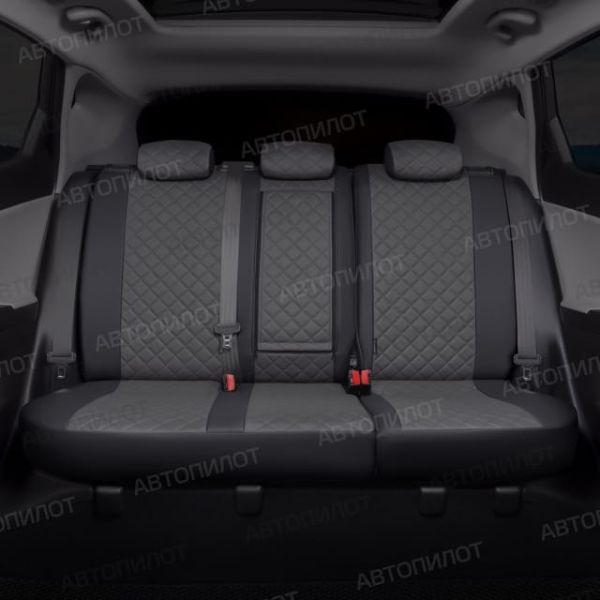 Чехлы Автопилот Экокожа Ромб на Renault Dokker 40/60 (2012+)