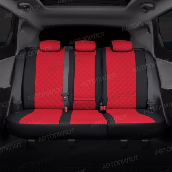 Чехлы Автопилот Экокожа Ромб на Renault Dokker 40/60 (2012+)