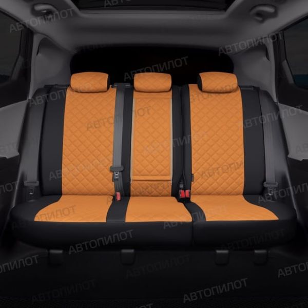 Чехлы Автопилот Экокожа Ромб на Renault Dokker 40/60 (2012+)