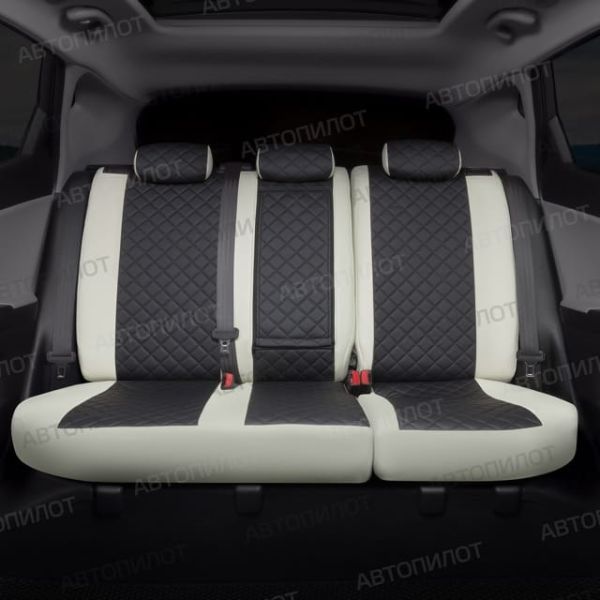 Чехлы Автопилот Экокожа Ромб на Renault Dokker 40/60 (2012+)