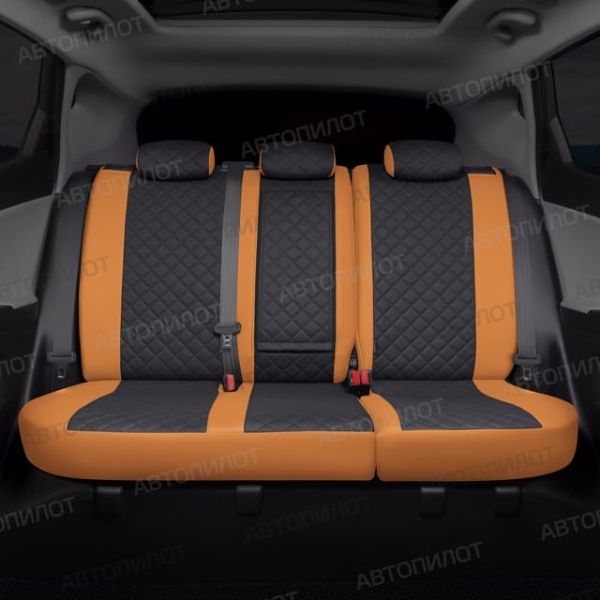 Чехлы Автопилот Экокожа Ромб на Renault Dokker 40/60 (2012+)