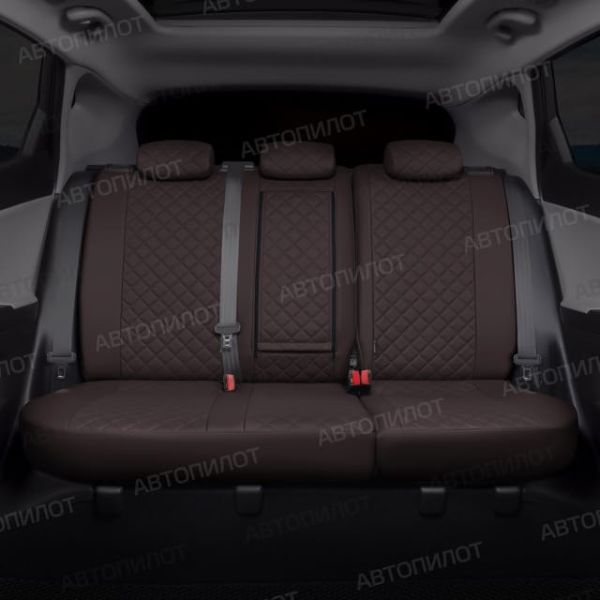 Чехлы Автопилот Экокожа Ромб на Renault Dokker 40/60 (2012+)