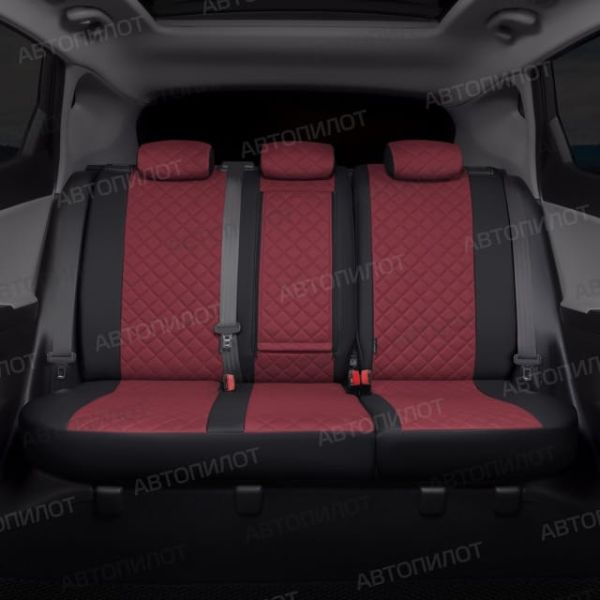 Чехлы Автопилот Экокожа Ромб на Renault Dokker 40/60 (2012+)