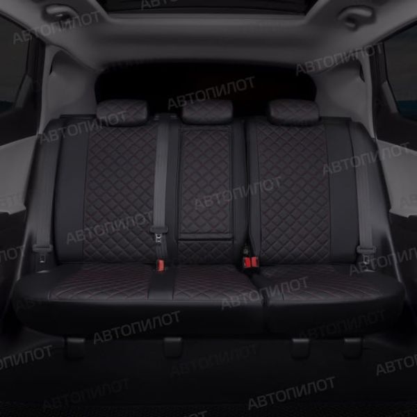 Чехлы Автопилот Экокожа Ромб на Renault Dokker 40/60 (2012+)