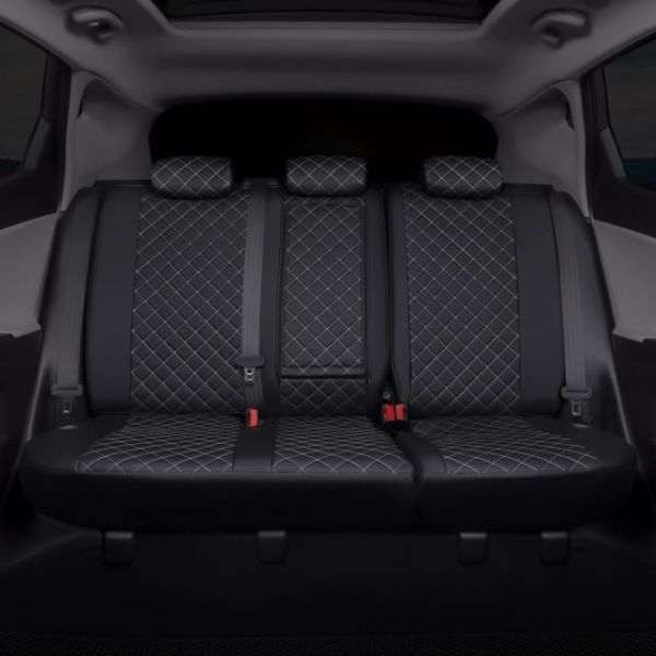 Чехлы Автопилот Экокожа Ромб на Renault Dokker 40/60 (2012+)