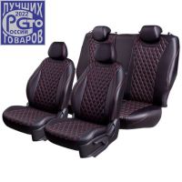 Чехлы Премиум Экокожа Байрон Ромб на Peugeot 301 2013-2016 г.в. Чехлы Премиум Экокожа Байрон Ромб на Peugeot 301 2013-2016 г.в.