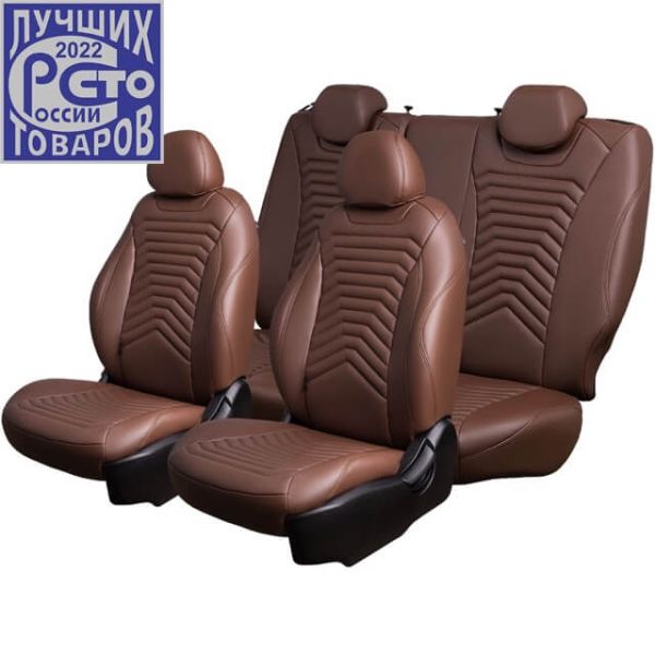 Чехлы Премиум Экокожа Байрон Президент|Жук на Peugeot 408 2012-2021 г.в.