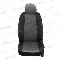 Чехлы Автопилот Алькантара Ромб на Peugeot 4007 2007-2012 г.в.