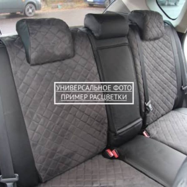 Чехлы Автопилот Алькантара Ромб на Peugeot 4007 2007-2012 г.в.