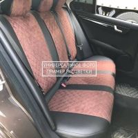 Чехлы Автопилот Алькантара Ромб на Peugeot 4007 2007-2012 г.в.