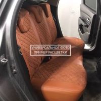 Чехлы Автопилот Алькантара Ромб на Peugeot 4007 2007-2012 г.в.