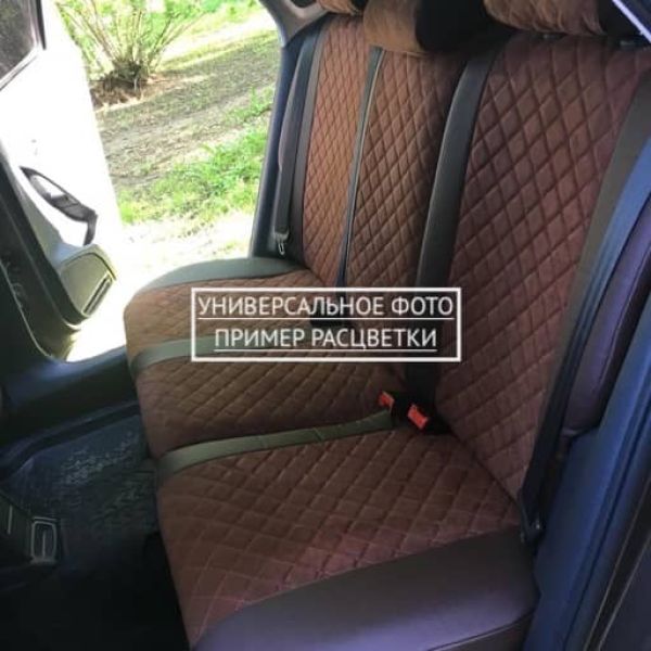 Чехлы Автопилот Алькантара Ромб на Peugeot 4007 2007-2012 г.в.